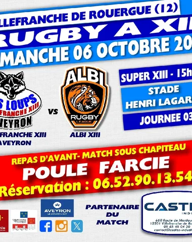 Rugby à XIII – Villefranche XIII-Aveyron vs Albi XIII