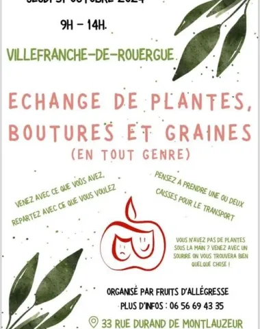 Echange de boutures, plantes et graines (en tout genre)