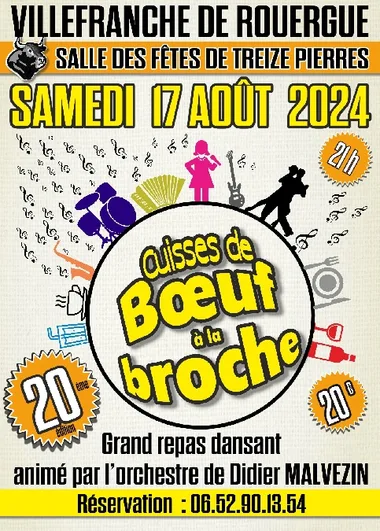 Grand repas dansant “Cuisses de Boeuf à la Broche” – 20ème Edition
