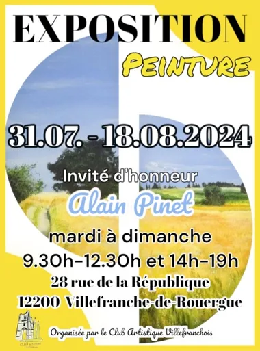 Exposition  Peinture : Alain Pinet