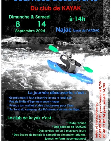 Journées découverte du club de Kayak