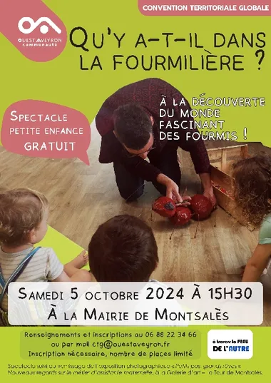 Spectacle petite enfance: Qu’y a-t-il dans la fourmilière?