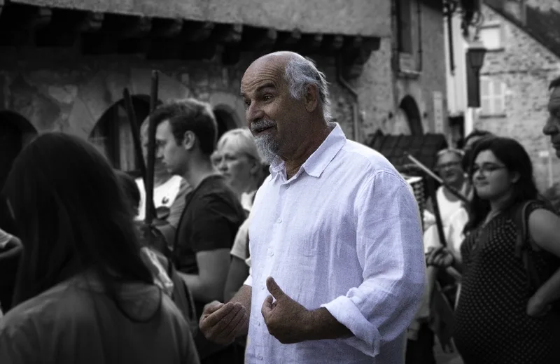 Guided night and storytelling tour of Najac with Michel Galaret