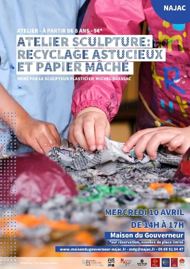Sculpture workshop: clever recycling and papier-mâché - Maison du Gouverneur