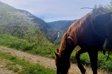 Punto panoramico sulla valle del Viaur dall'escursione di 2 giorni
