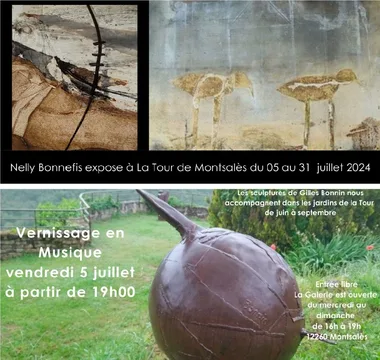 Galerie d’art – La Tour de Montsalès : Exposition “Tableaux de Nelly Bonnefis”