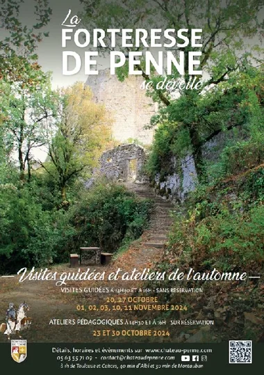 Aktivitäten im Château de Penne – Führungen und Workshops im Herbst