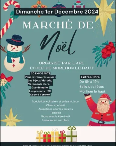 Marché de Noël par l’APE de Morlhon