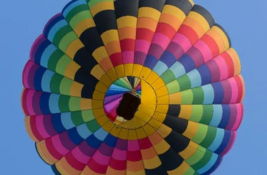 Freiflug in einem Heißluftballon