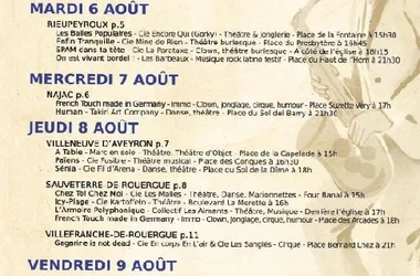 Festival en Bastides 24ème édition – Villefranche de Rouergue
