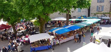 Mercado de Villeneuvele el domingo