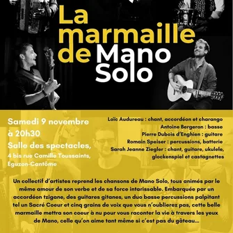 Spectacle "La Marmaille de Mano Solo" à Eguzon