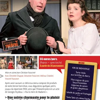 Repas-spectacle "Rue Vaudeville" Du 26 au 27 oct 2024