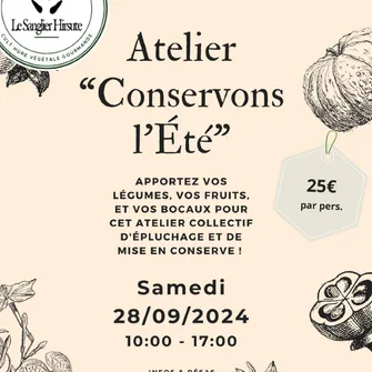 Atelier "Conservons l