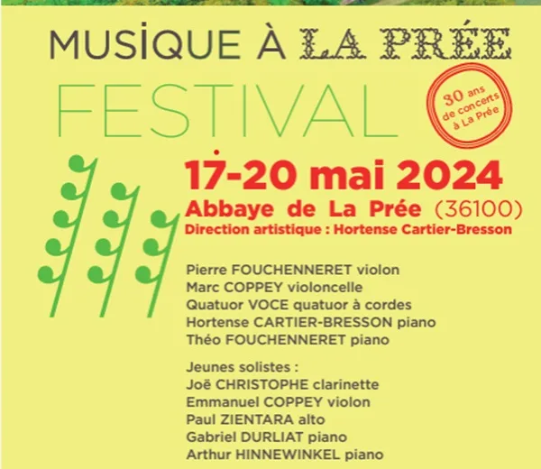 Festival musique à la Prée 2024