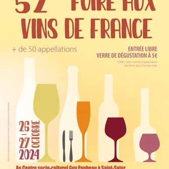 Foire aux Vins de France Du 26 au 27 oct 2024