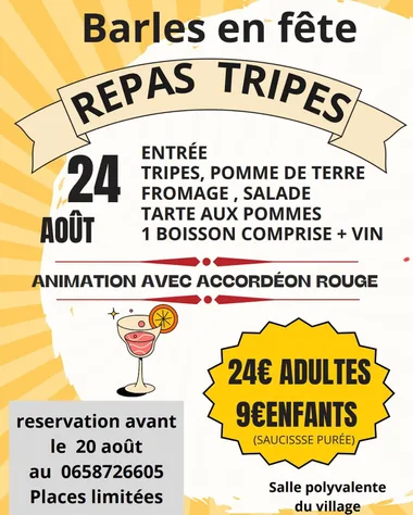 Repas Tripes