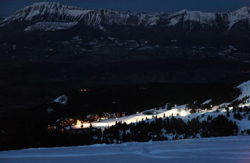 ski nocturne à Chabanon
