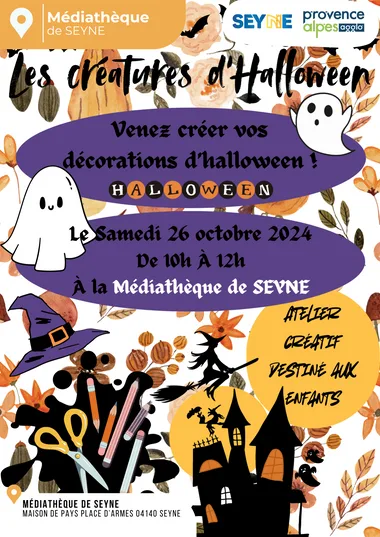 Atelier : Les créatures d’Halloween