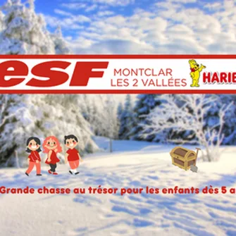 Chasse au trésor Haribo avec l’ESF à Montclar