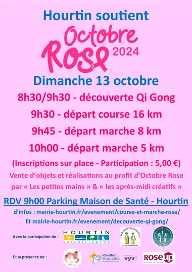 Marche et Course Rose et découverte Qi gong dans le cadre d’Octobre Rose