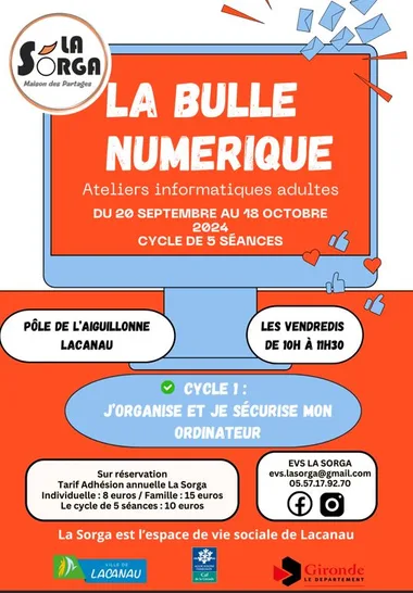 La Bulle Numérique organisée La Sorga – Cycle 1 (Sur réservation)