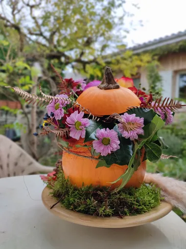 Atelier décoration Halloween “Citrouilles fleuries”