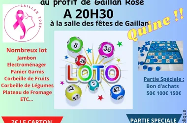 Octobre rose 2024 : loto Gaillan Rose