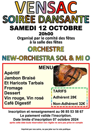 Soirée dansante avec l’orchestre New-orchestra SOL & MI O