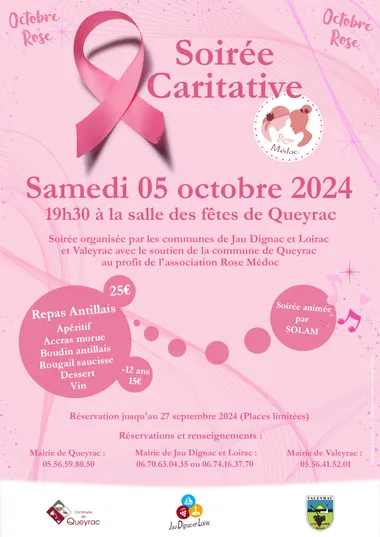 Soirée caritative au profit de l’association Octobre Rose