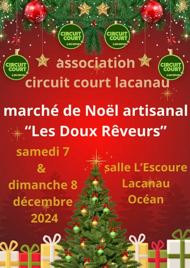 Marché artisanal de Noël “Les Doux Rêveurs” organisé par l’association Circuit Court