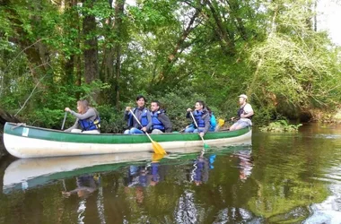 Balade guidée en canoë collectif sur la Leyre