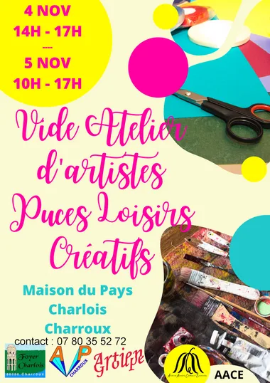 Vide atelier d’artistes et puces loisirs créatifs