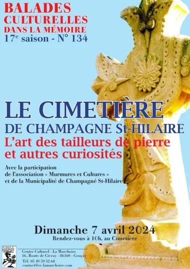 Balade culturelle cimetière de Champagné Saint Hilaire