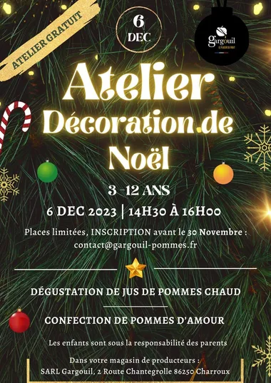 Atelier décoration de Noël