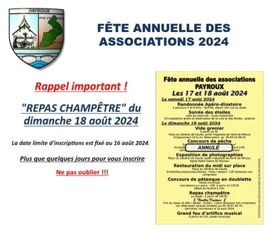 Fête annuelle des associations