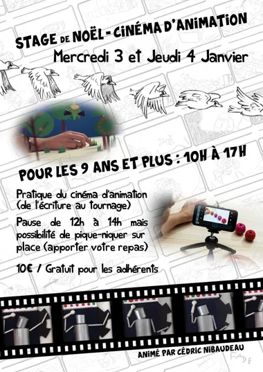 Stage de Noël – Cinéma d’animation