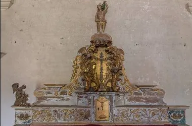 Autel baroque Saint Sébastien XVIIIe