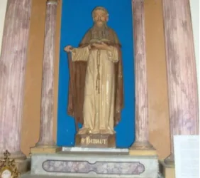 Flagy : statue de Saint-Thibault