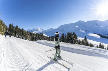 Skiing on the Evasion Mont Blanc Domain