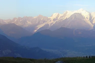 panorama sur le Mont-Blanc