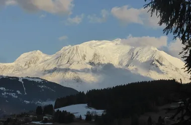 Vue Mont-Blanc depuis le chalet