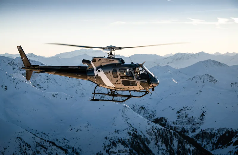 Helicóptero del Mont Blanc