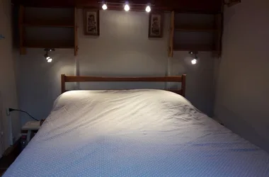 Double bed on the mezzanine