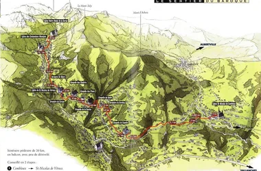 mapa de senderos barrocos