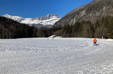 Cross-country skiing in Chavants-Les Houches