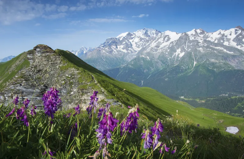 L'Aiguille Croche et le massif du Mont-Blanc