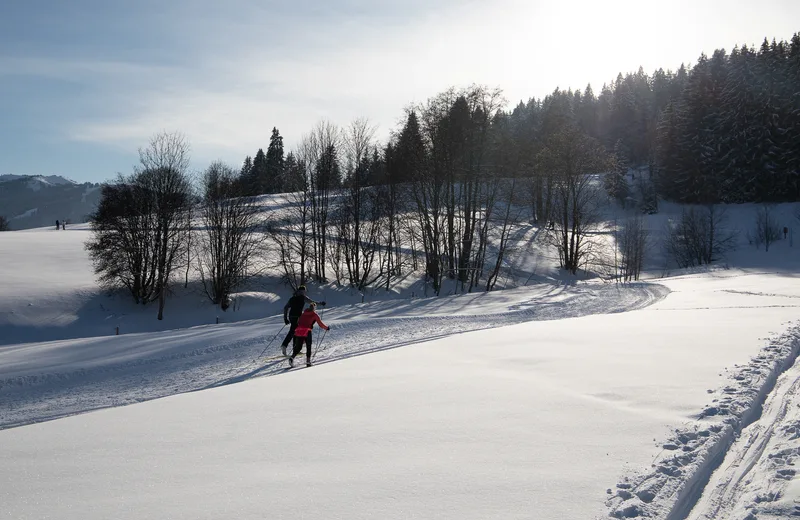 cross-country skiing in Combloux