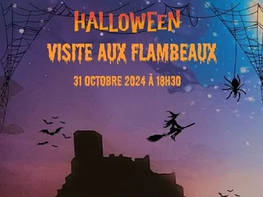 VISITE AUX FLAMBEAUX D’HALLOWEEN AU CHÂTEAU DE QUÉRIBUS