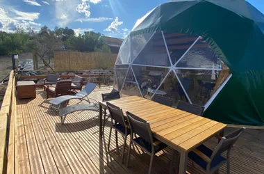 GLAMPING DOME LES CIGALES – DOME DU ROCHER ROUGE